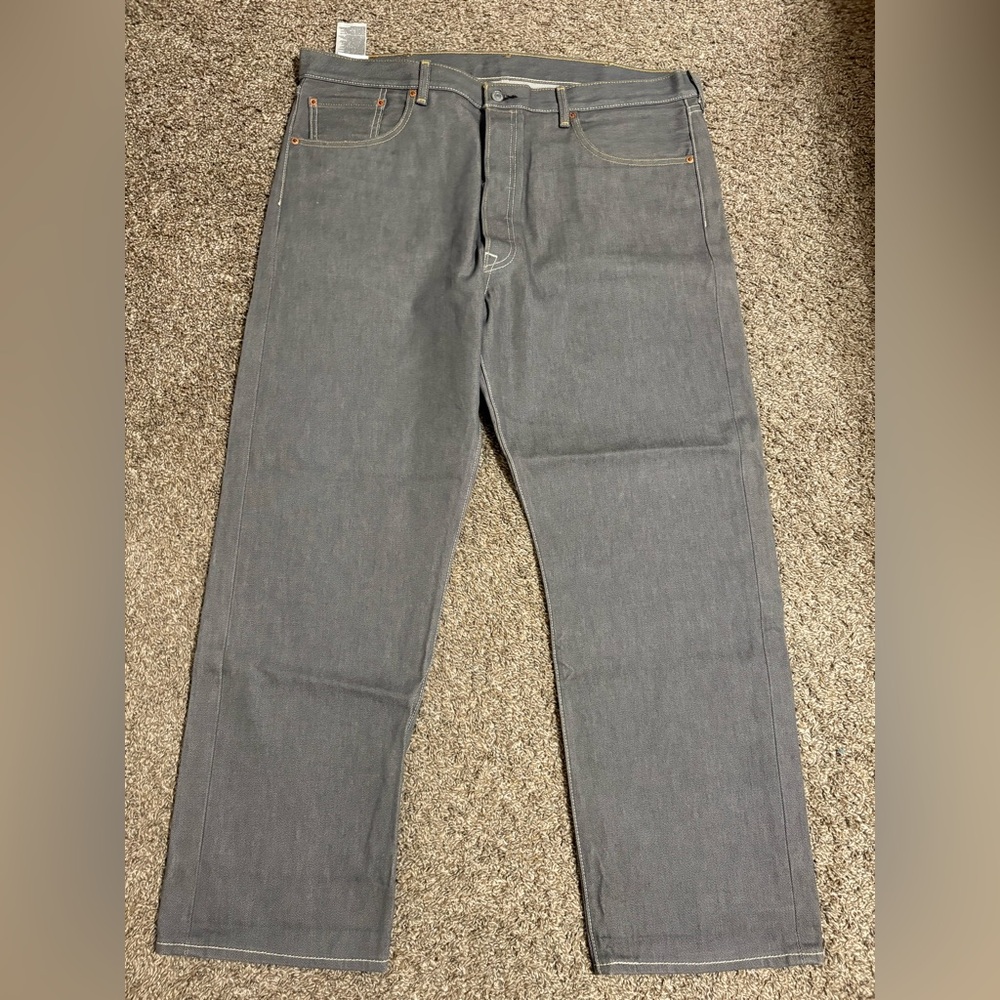 Levi's Men's 501  Straight Jeans in Charcoal